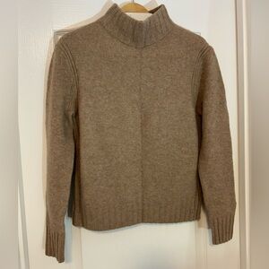 J. Crew tan color Turtleneck Sweater. Size M. Alpaca/ nylon/wool